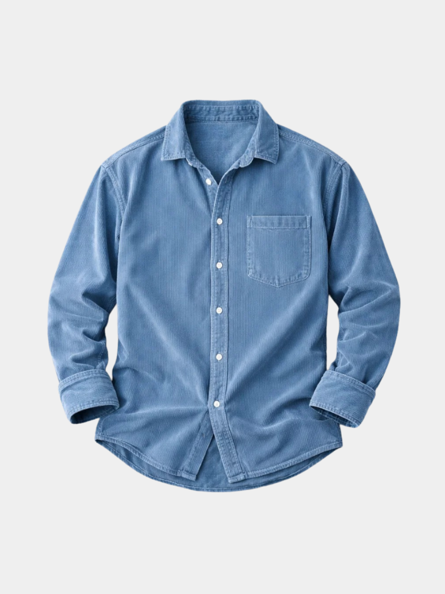 Classic Corduroy Shirt for Men - Elena Harper