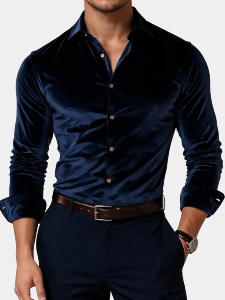 ELENA HARPER™  |  VELVET SHIRT FOR MEN