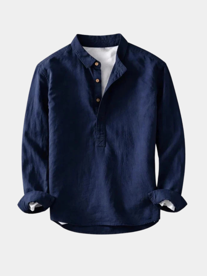 ELENA HARPER™  |  ELEGANT COTTON LINEN SHIRT FOR MEN