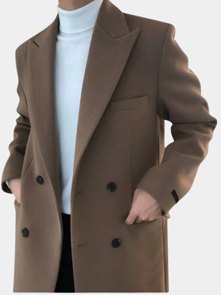 ELENA HARPER™  |  ELEGANT DOUBLE-BREASTED COAT FOR MEN