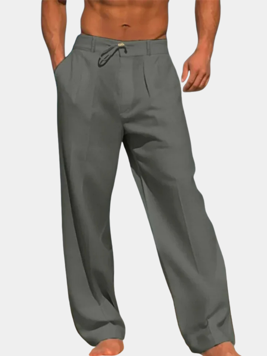 LAURENT MONACO | CLASSIC LINEN PANTS FOR MEN