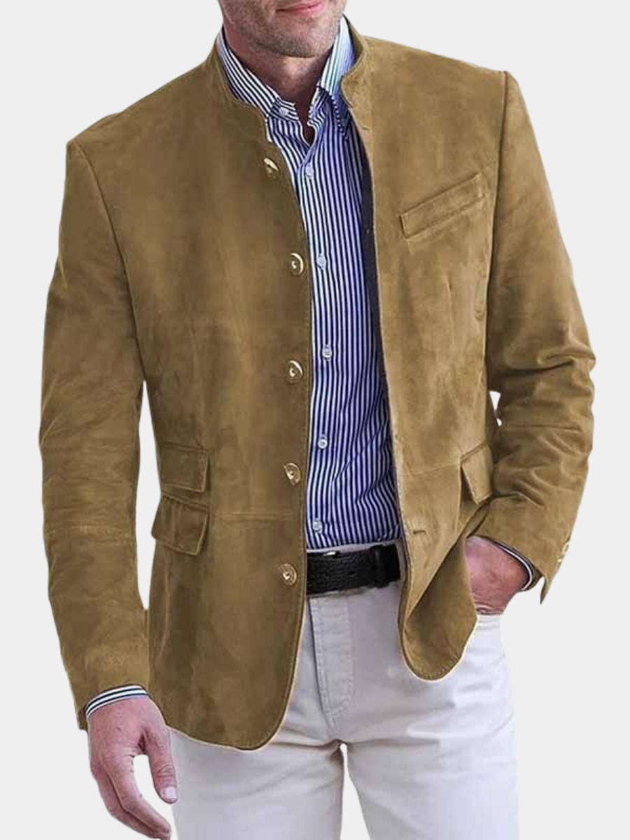 ELENA HARPER™  |  MEN'S HIGH COLLAR BLAZER