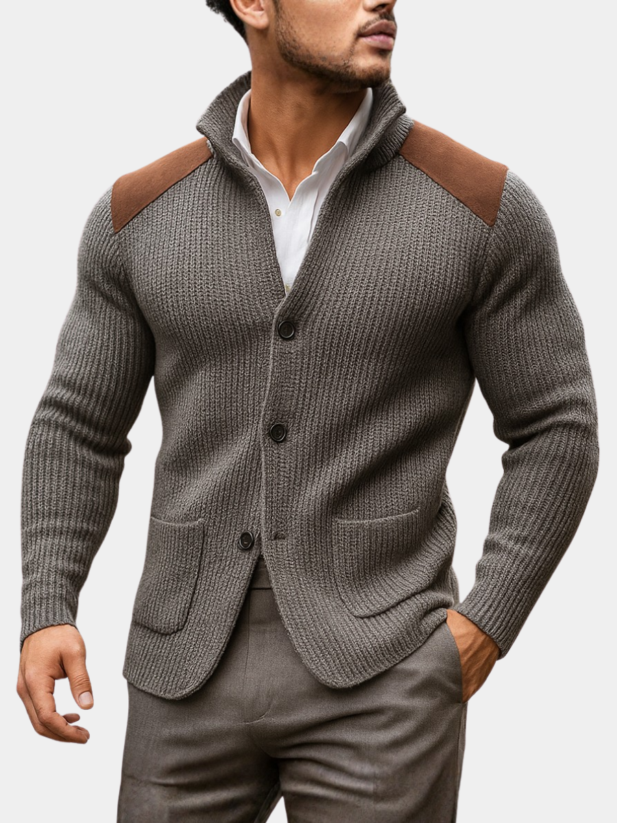 Textured Knit Blazer - Elena Harper