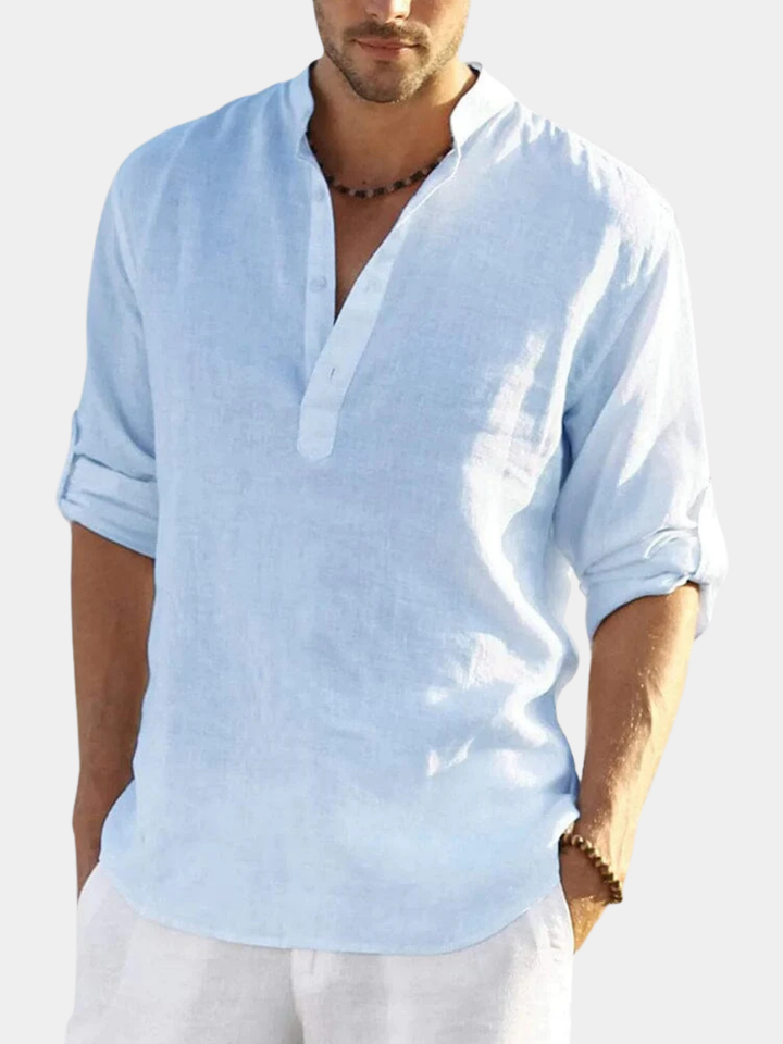 ELENA HARPER™  |  COTTON LINEN SHIRT FOR MEN