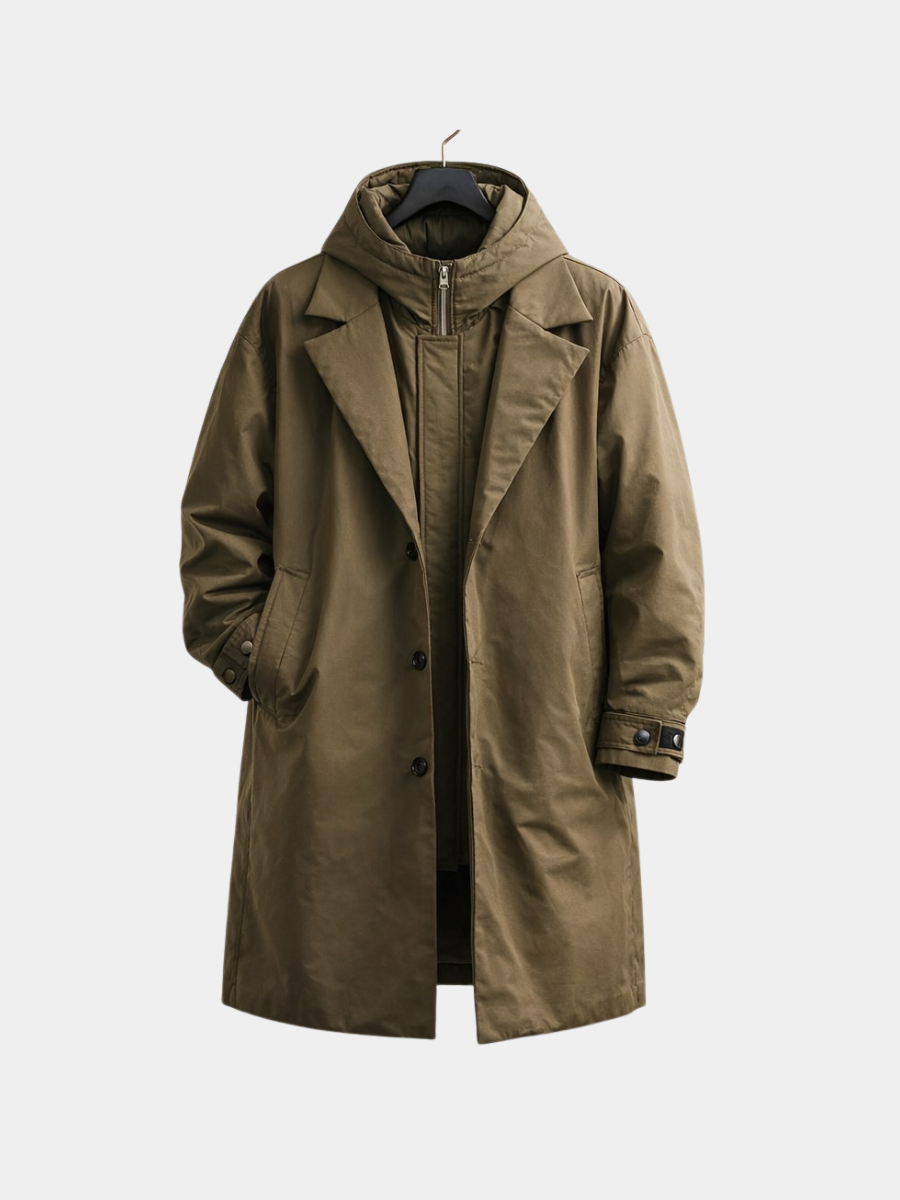 ELENA HARPER™  |  LONG LAYERED COAT FOR MEN