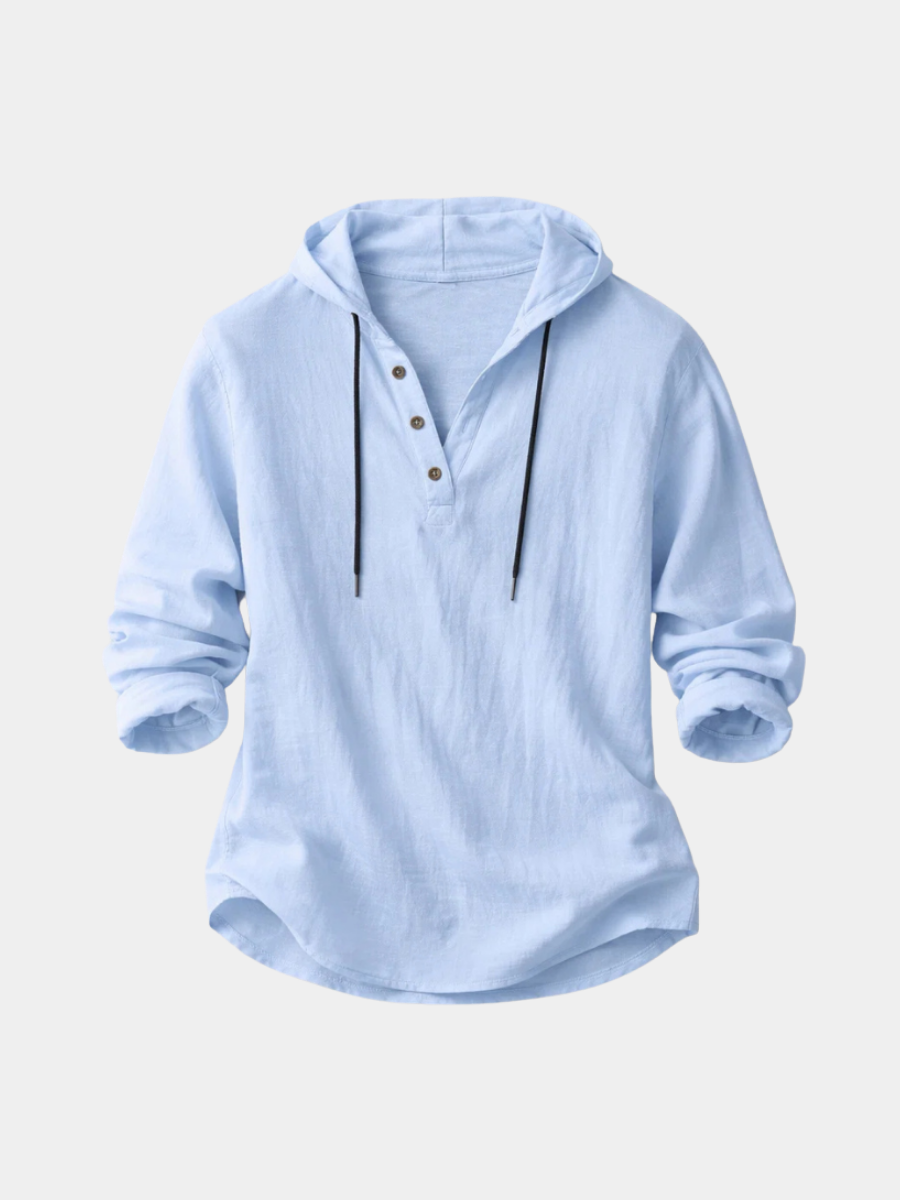 Elegant Hooded Shirt for Men - Elena Harper