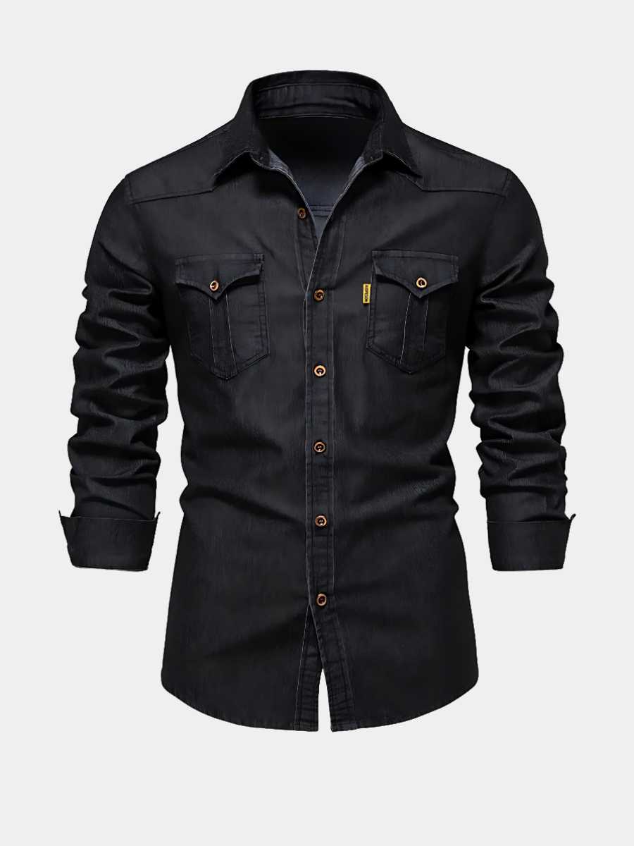 ELENA HARPER™  |  SLIM DENIM SHIRT