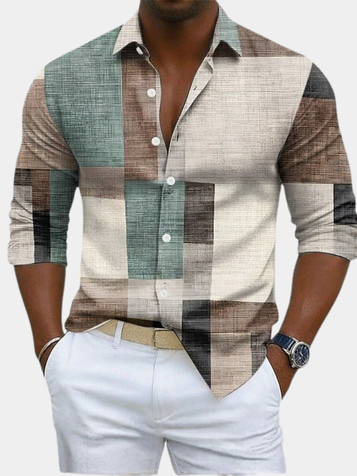 ELENA HARPER™  |  GEOMETRIC SHIRT FOR MEN