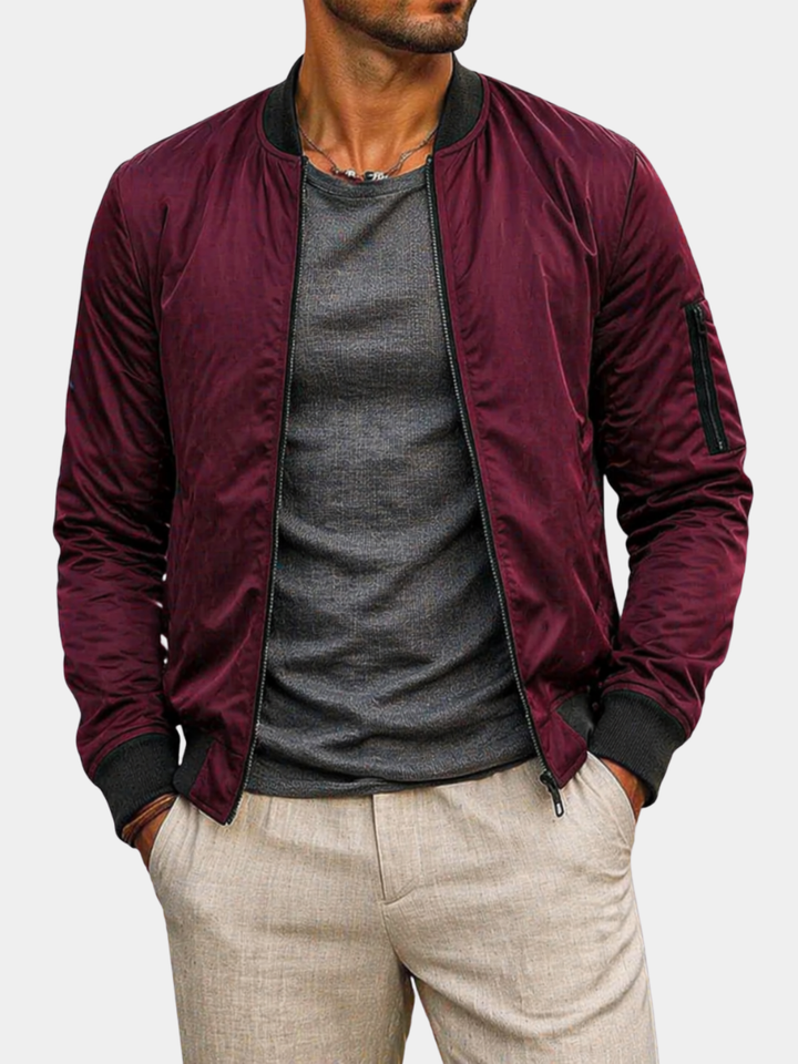 Modern Bomber Jacket for Men - Elena Harper
