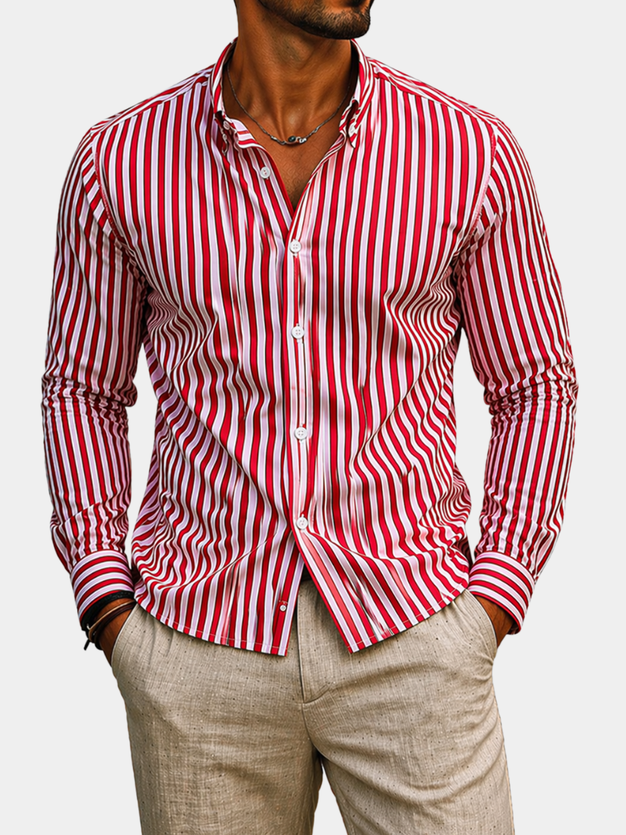 LAURENT MONACO | CLASSIC STRIPED SHIRT FOR MEN