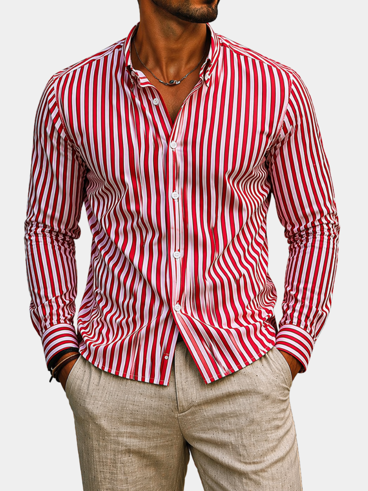 ELENA HARPER™  |  CLASSIC STRIPED SHIRT FOR MEN