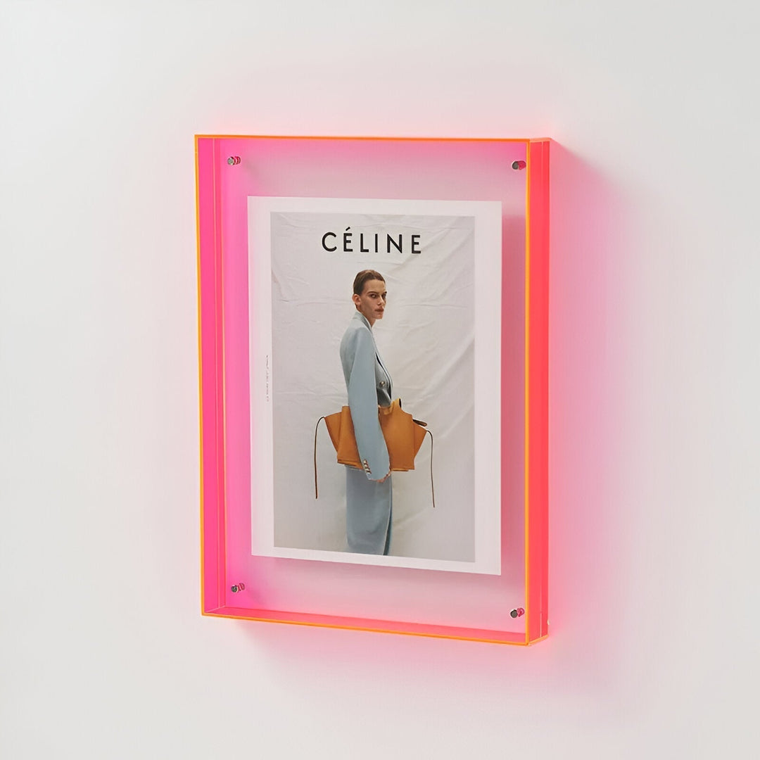 AcryGlow Transparent Picture Frame for Elegant Photo Display – Wall & Desk Ready
