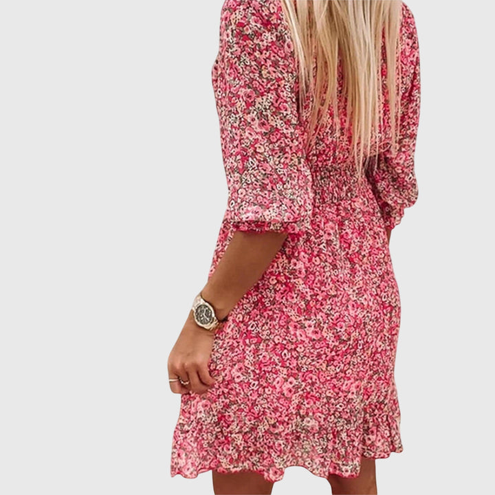 Chic Bohemian Printed Short Dress for Women