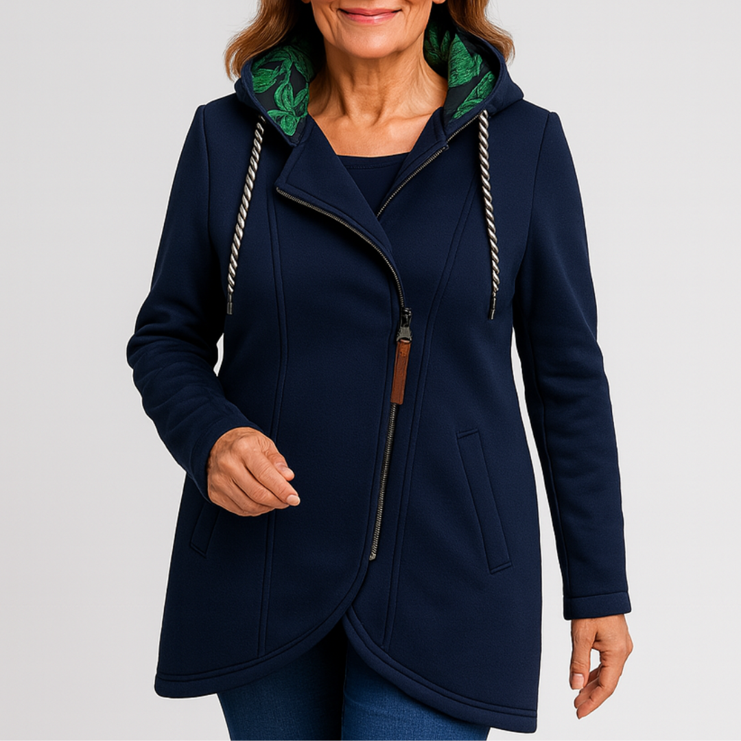 Kristanna - Winter Coat With Asymmetric Zip