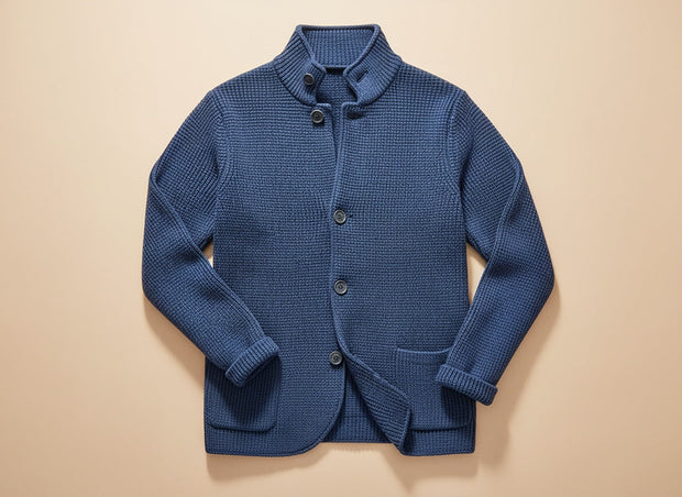 Eskel Elegant Long Sleeve Wool Cardigan - Elena Harper