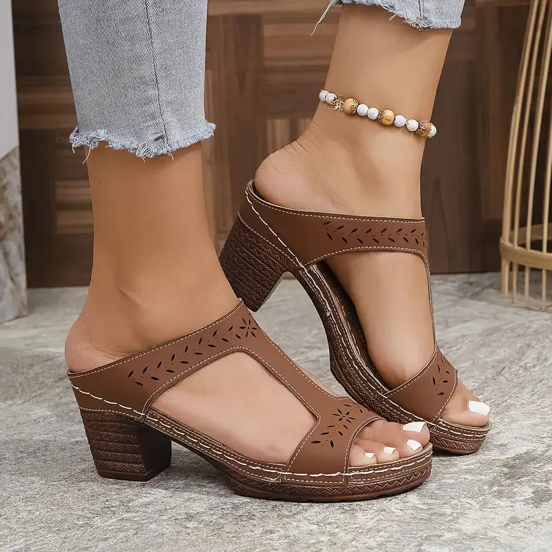 Aeja Orthopedic Sandals with Block Heel, view 9 - Elena Harper