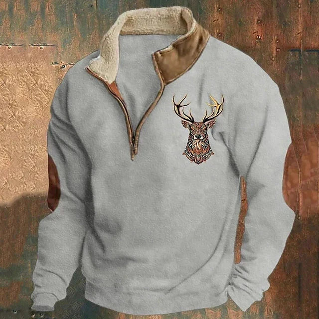 TYLER – SHERPA-LINED HALF-ZIP PULLOVER
