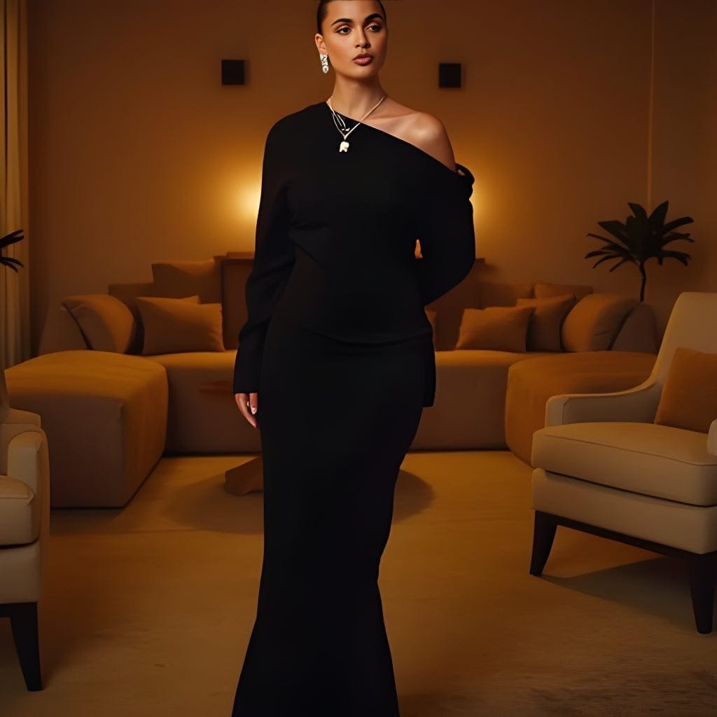 Dropped Shoulder Sweatshirt Dress