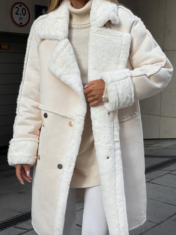 Almut Women's Winter Coat with Faux Fur Trim, view 2 - Elena Harper