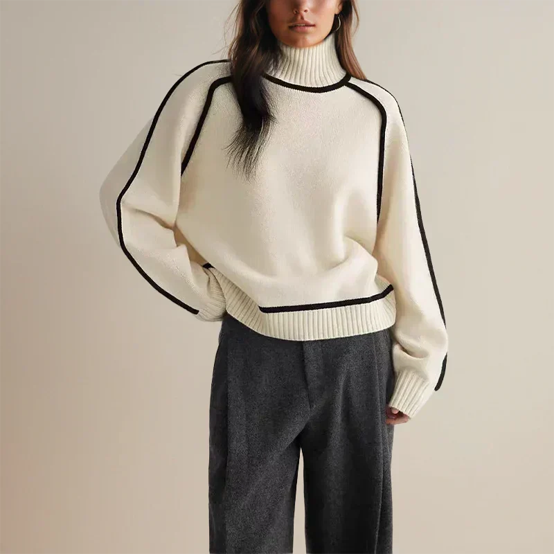 Adèle Elegant Soft Sweater, view 6 - Elena Harper