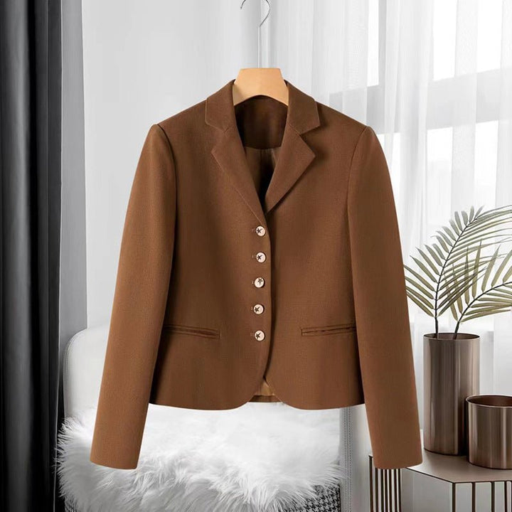 Ursel Elegant Blazer with Buttons, view 2 - Elena Harper