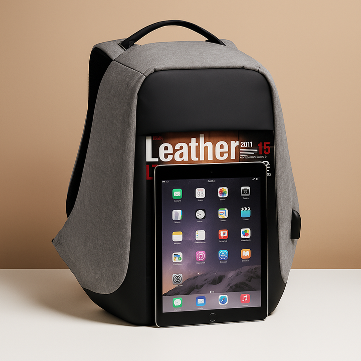 Anti-theft laptop backpack with USB port Ethan - Elena Harper
