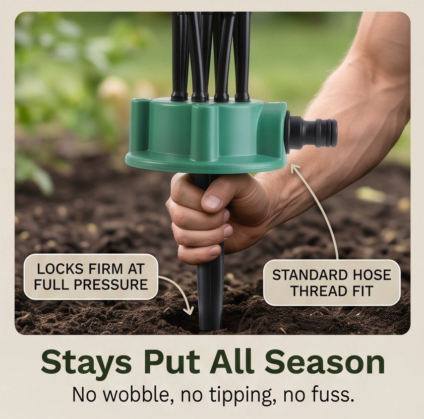 Aquava 360° Multi-Arm Garden Sprinkler - Elena Harper