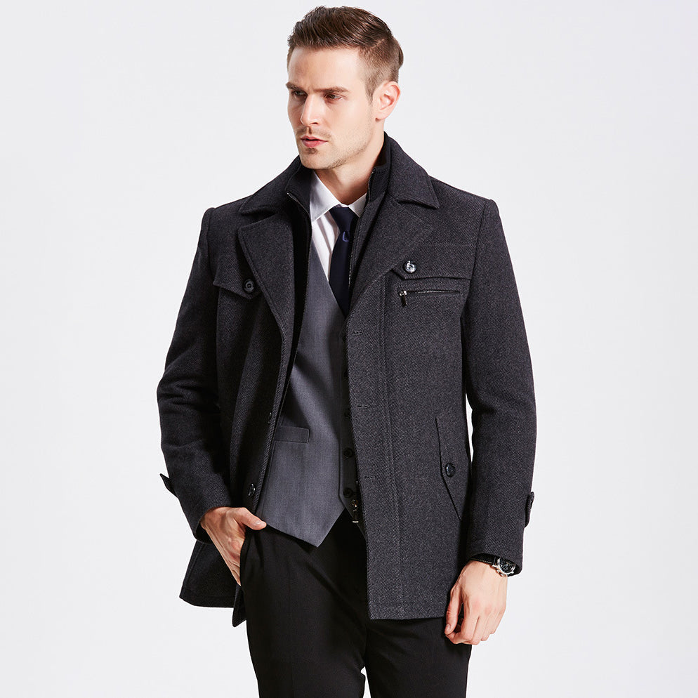 Elegant Wool Coat - Darius