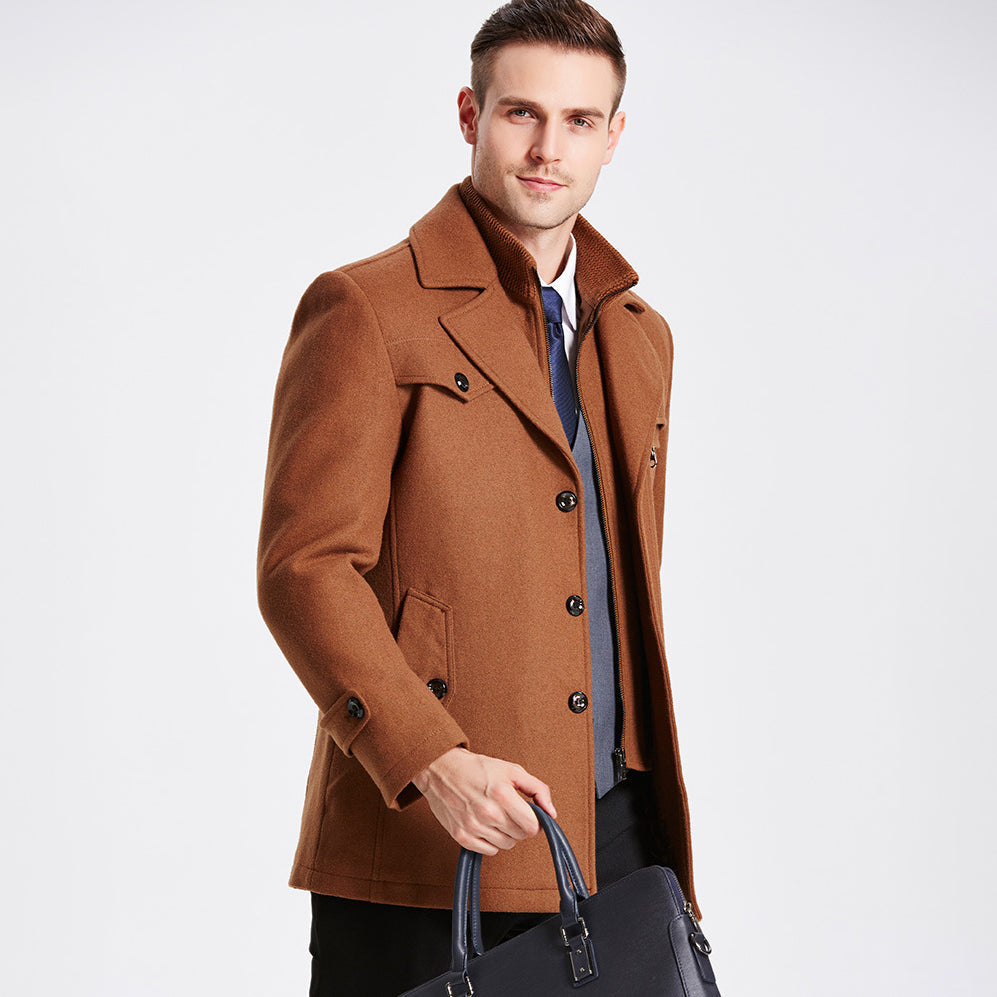 Elegant Wool Coat - Darius