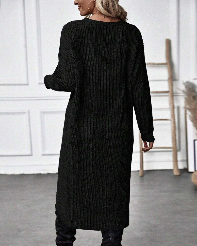 Dorothea | Asymmetrical Tunic Sweater with Long Sleeves for Women