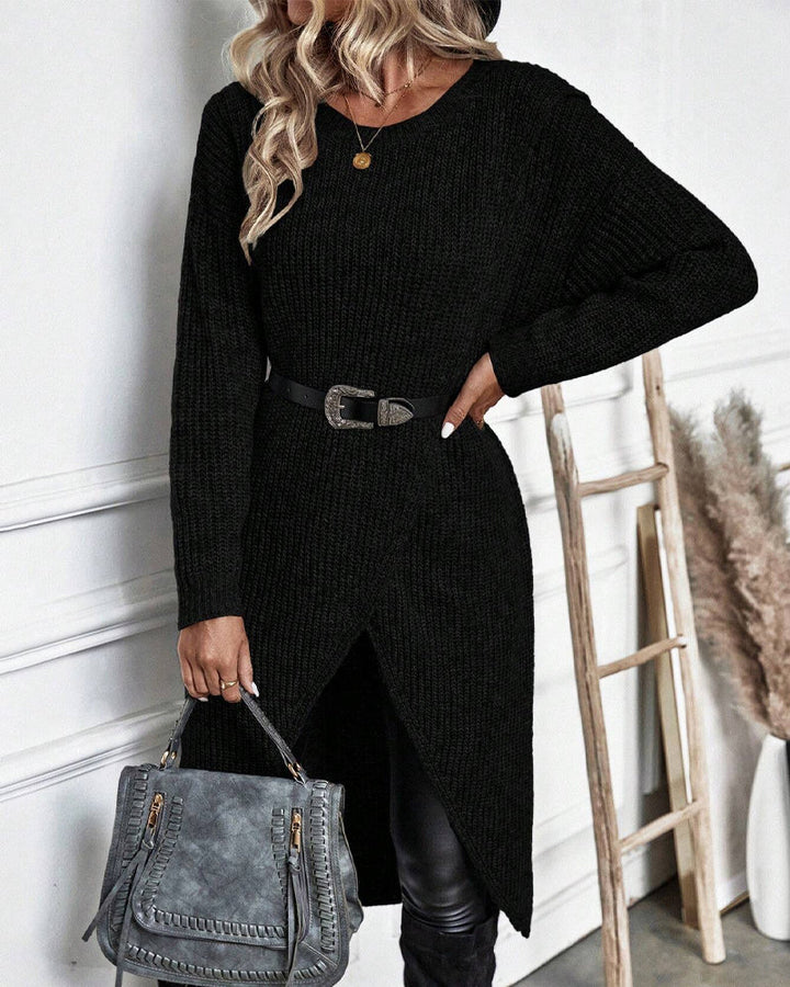 Dorothea | Asymmetrical Tunic Sweater with Long Sleeves for Women