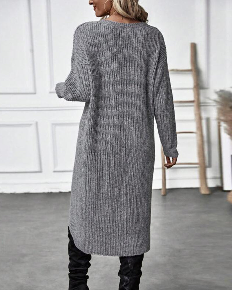 Dorothea | Asymmetrical Tunic Sweater with Long Sleeves for Women