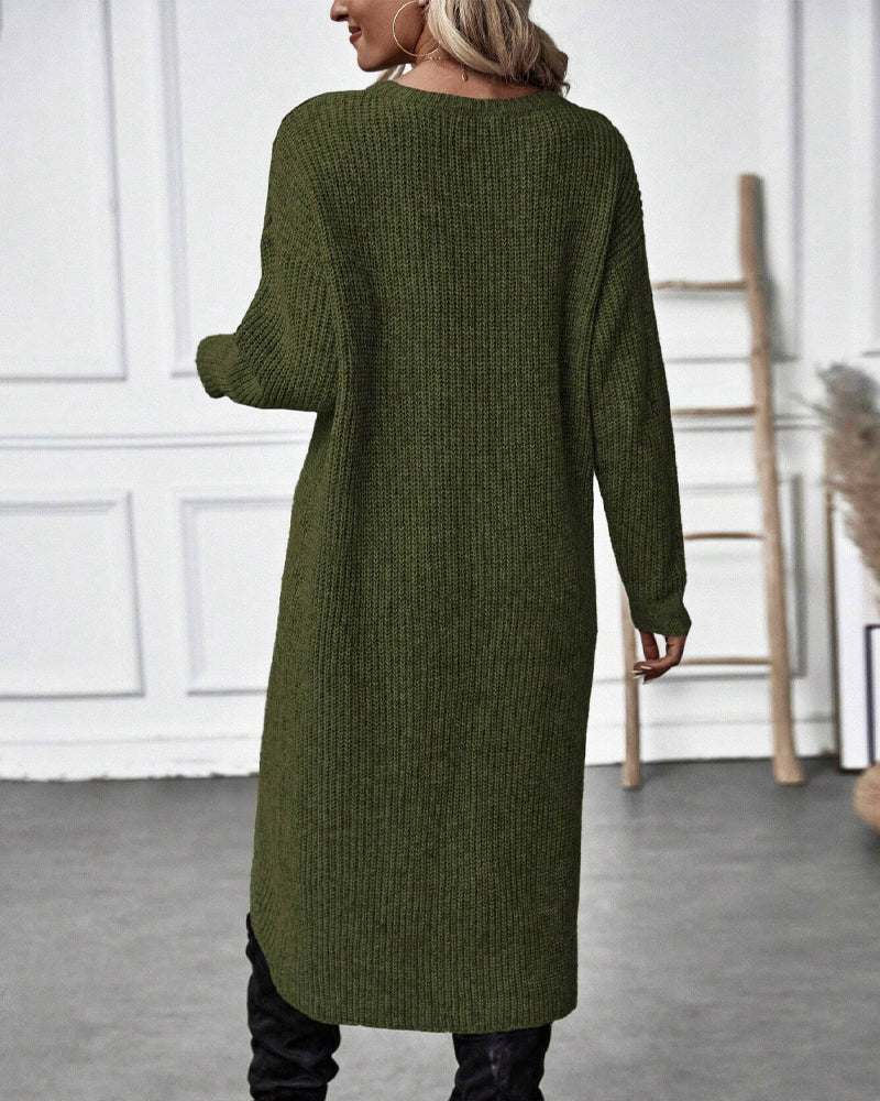 Dorothea | Asymmetrical Tunic Sweater with Long Sleeves for Women
