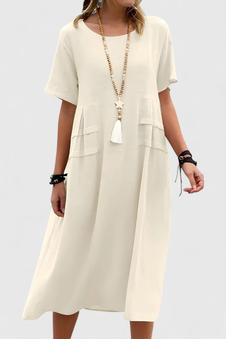 ELIZABETH – RELAXED ELEGANCE MIDI DRESS