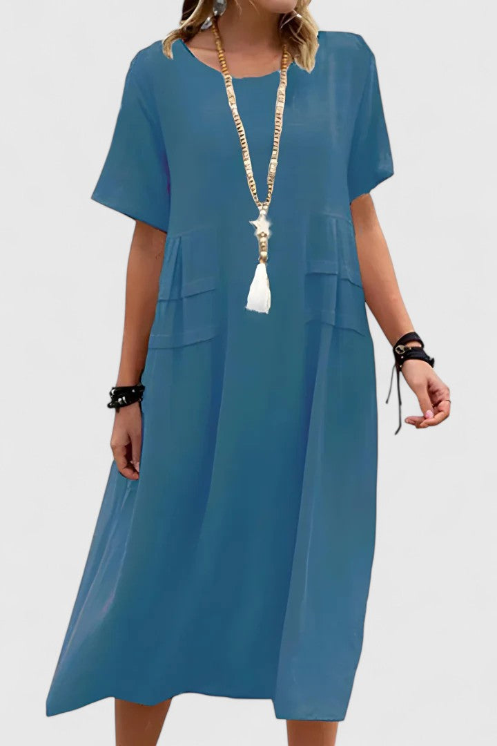 ELIZABETH – RELAXED ELEGANCE MIDI DRESS