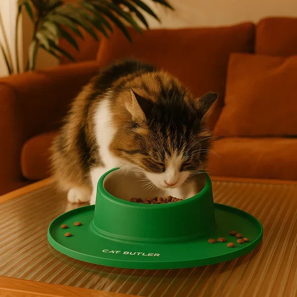 Cat's Non-Slip & Leak-Proof Stainless Steel Food Bowl