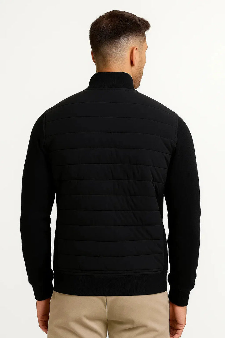 Men's Montarello Quilted Jacket, Hybrid Knit Sleeves