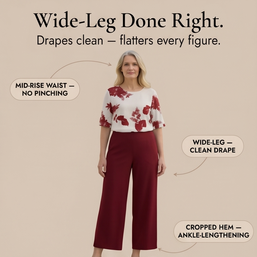 Avery Floral Top & Wide-Leg Pants Set
