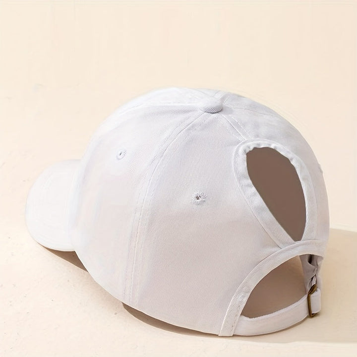 Women's Ponytail Baseball Cap - Breathable Comfort & UV Protection