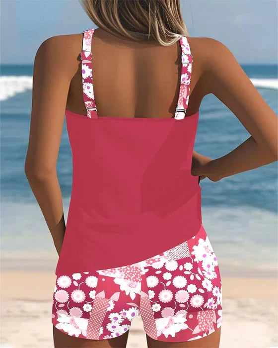 Marleigh Stylish Swimsuit with Sporty Boxer Cut, view 9 - Elena Harper