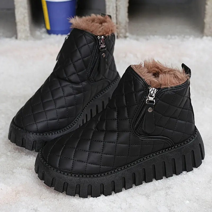 Women's Winter Leather Boots Comfort and Stability, view 7 - Elena Harper