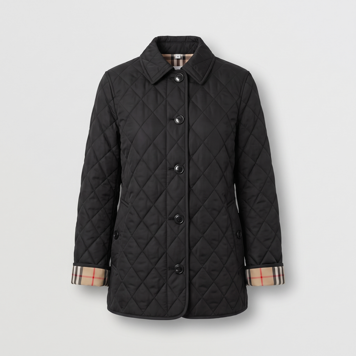 Isabella | Elegant Quilted Jacket with Classic Button Closure