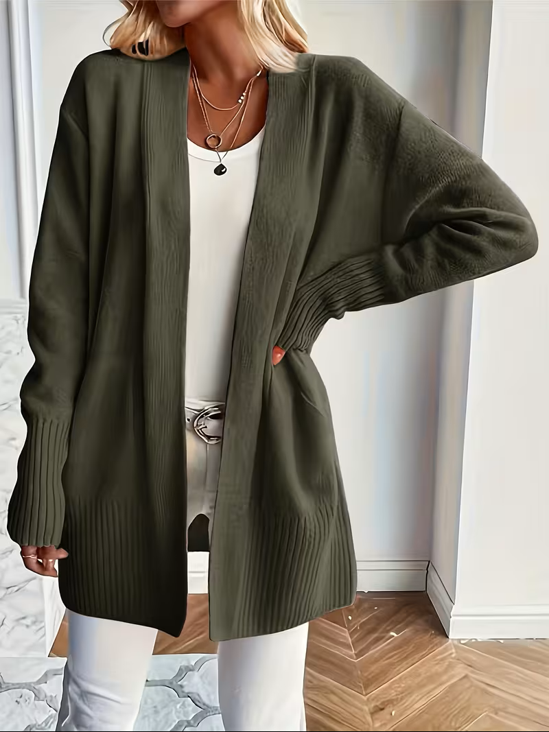 Caroline - Elegant Oversized Long Open Cardigan