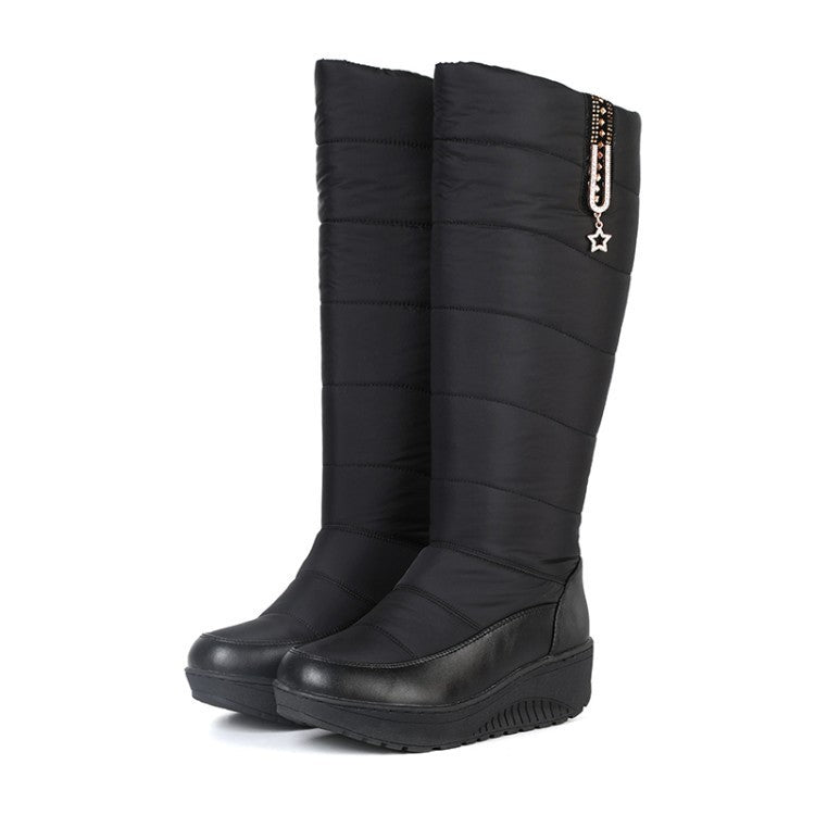 Olgia - High Winter Boots with Wedge