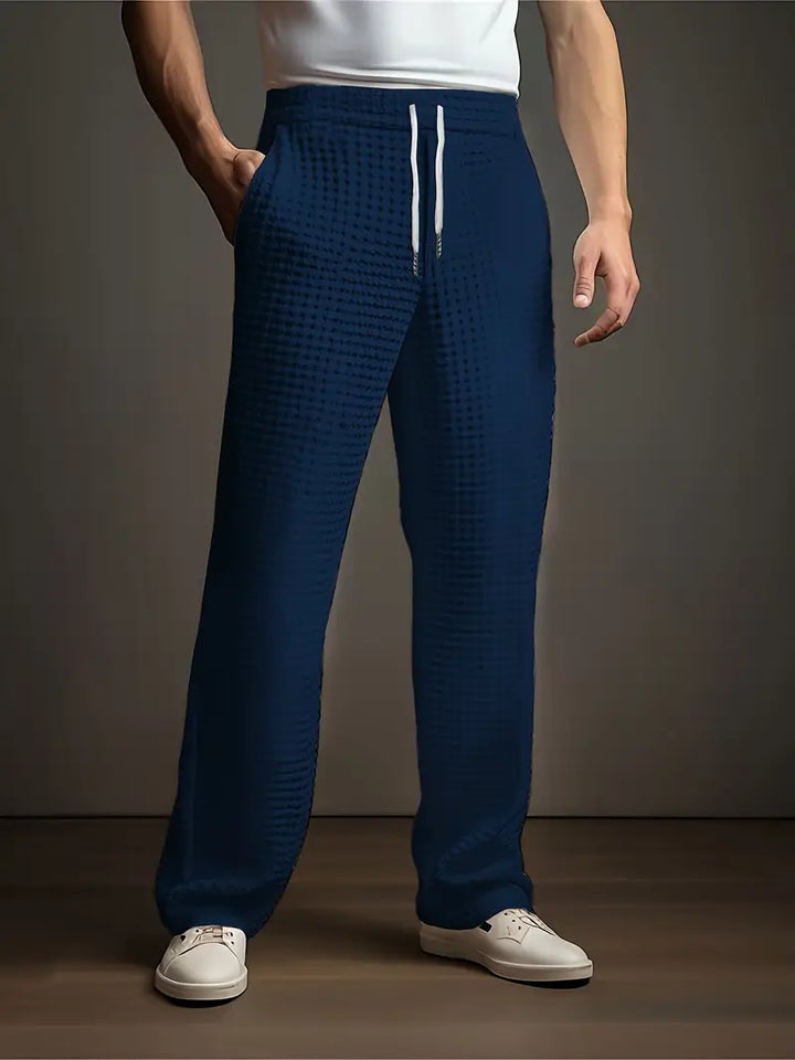 Salvatore Relaxed Textured Pants, view 3 - Elena Harper