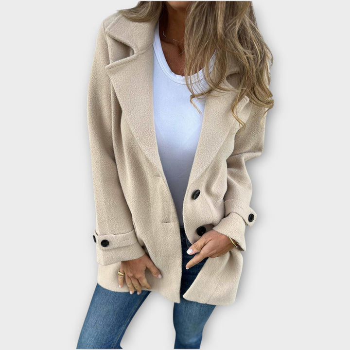 Classic Casual Coat with Front Buttons - Elena Harper