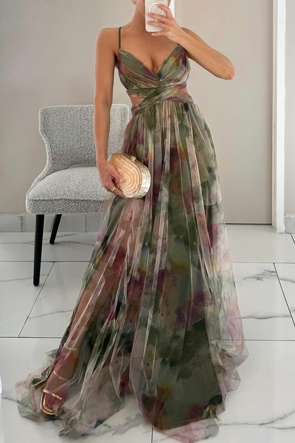 Aira Elegant Long Dress with Laces - Elena Harper