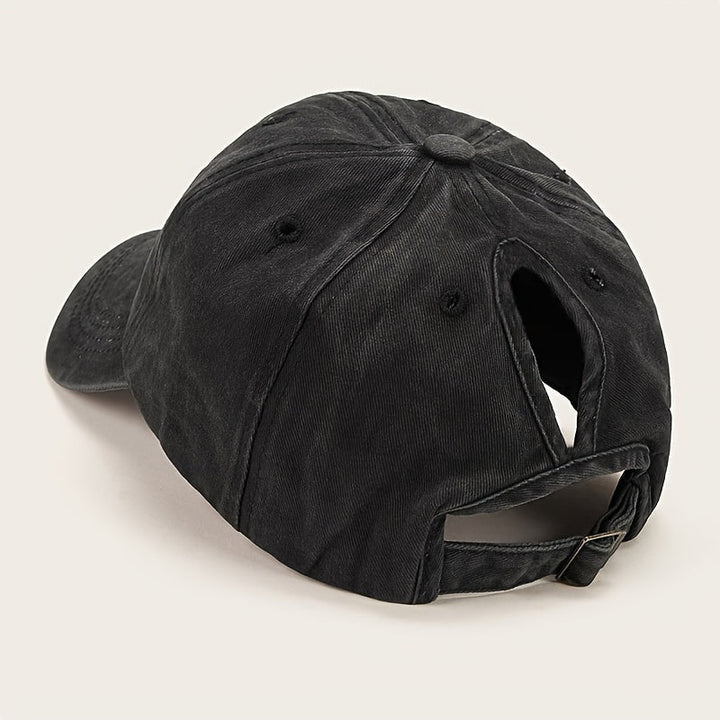 Women's Ponytail Baseball Cap - Breathable Comfort & UV Protection