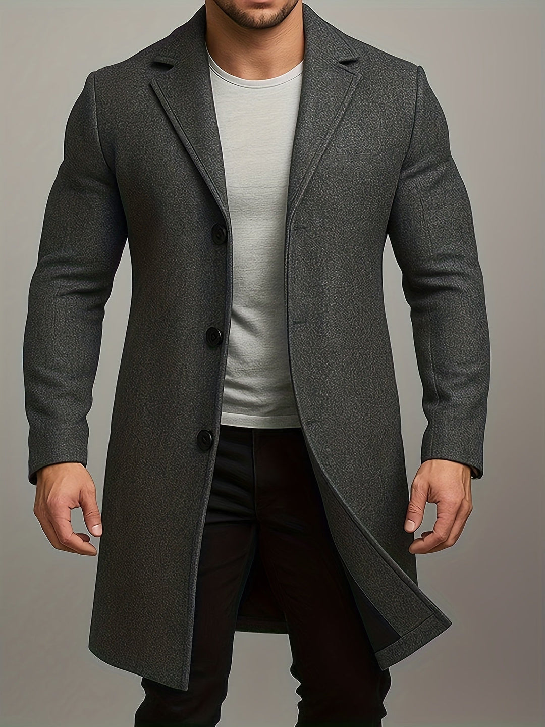 ELENA HARPER™  |  CLASSIC BUTTON COAT FOR MEN