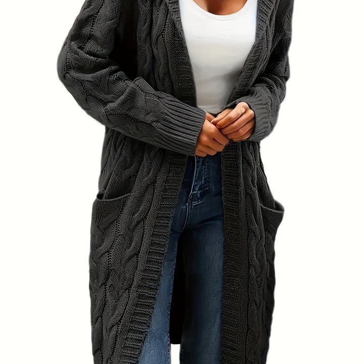 Aurélie - Elegant Maxi Twisted Cardigan